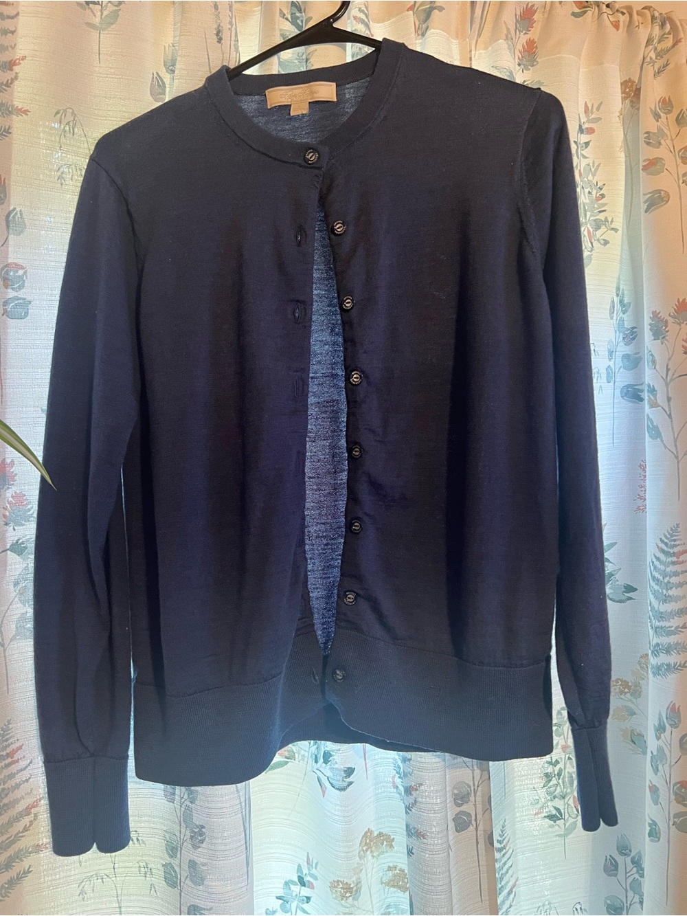 Brooks Brothers Navy Button-Front Cardigan